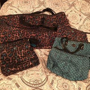 Coach Weekender with accessories and matching purse